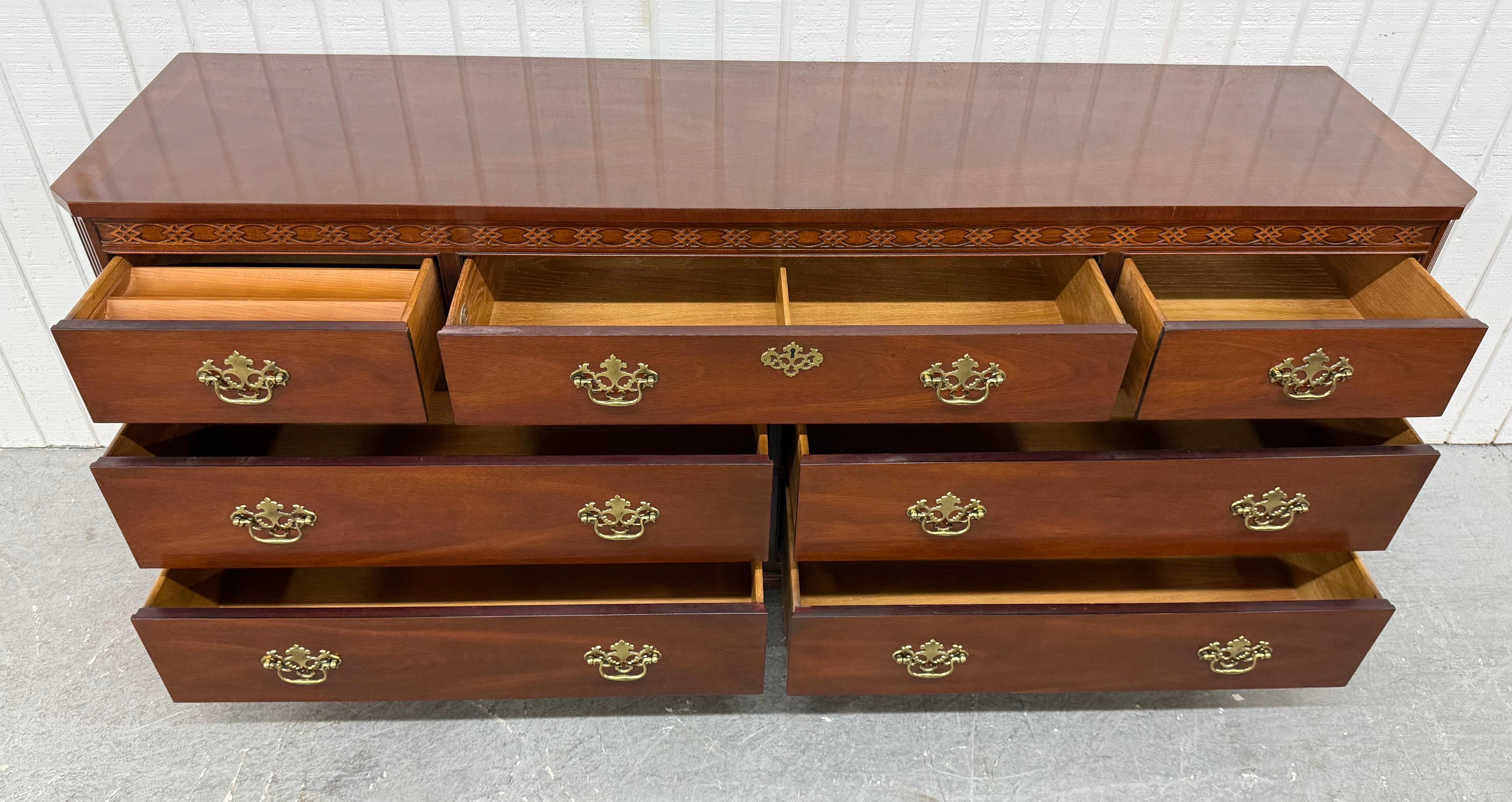 Vintage Baker Furniture 7-Drawer Mahogany Dresser 1