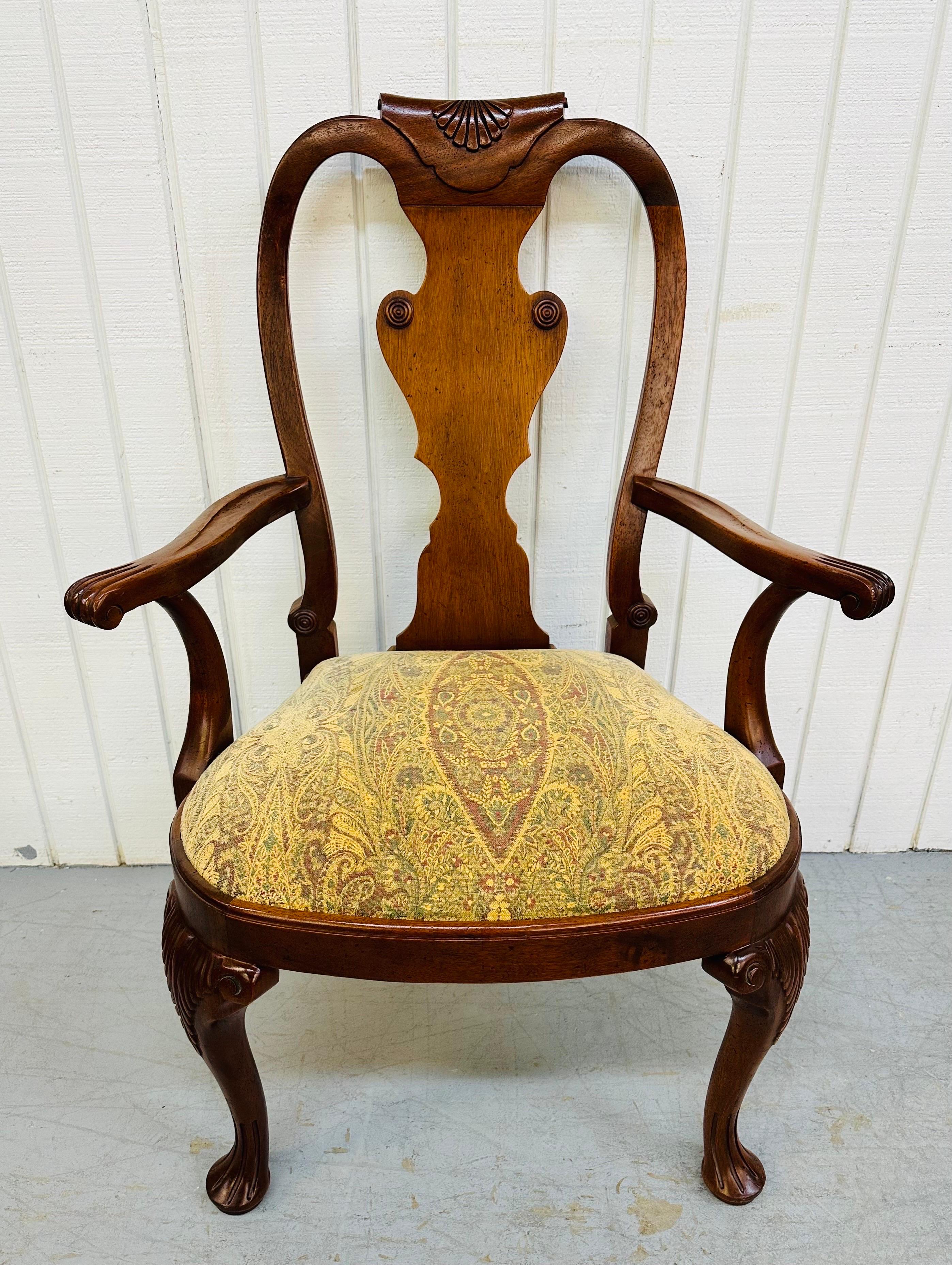 Vintage Baker Furniture Charleston Collection Mahogany Dining Chairs