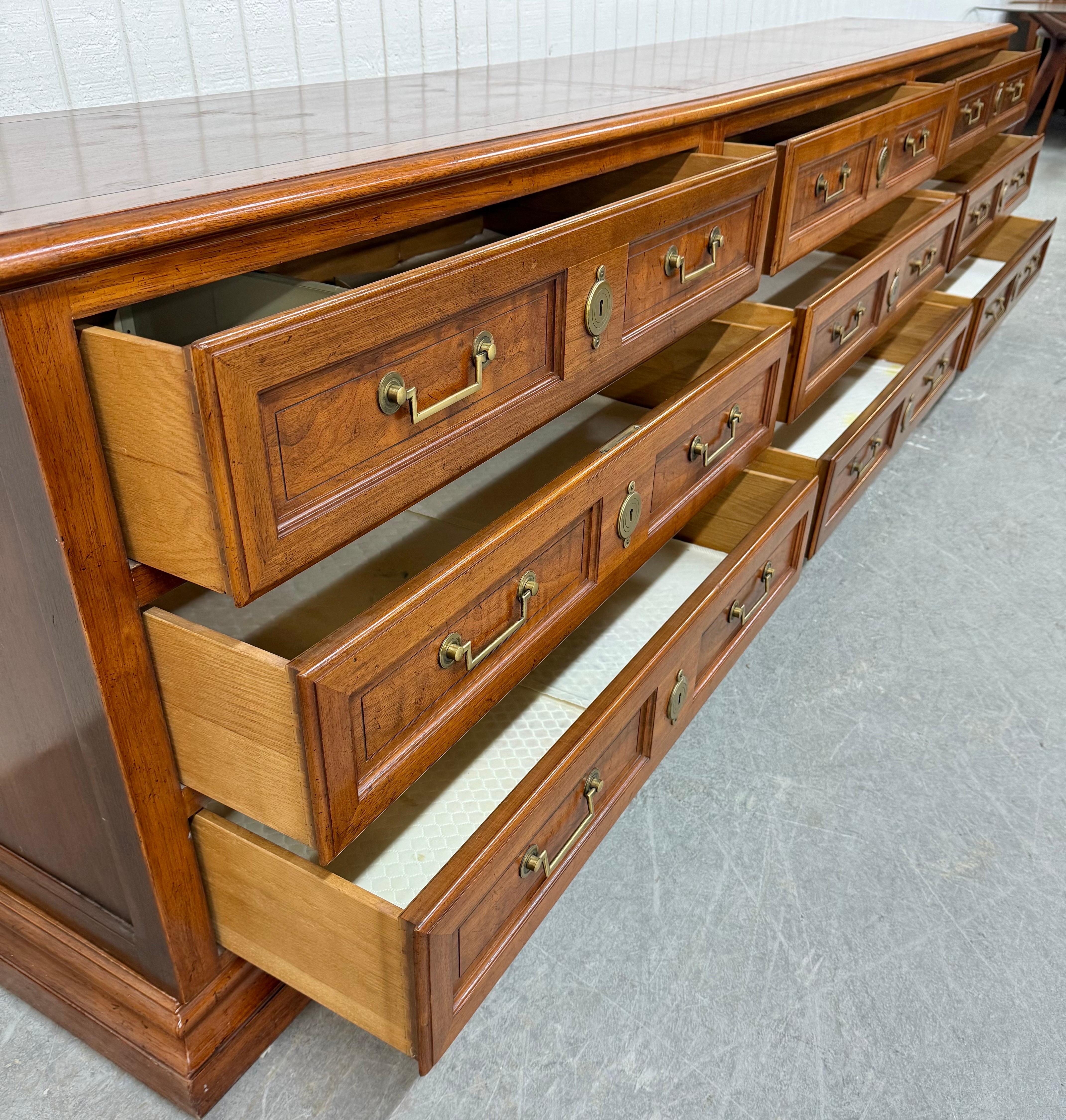 Vintage Baker Furniture Directoire Style Triple Dresser 3