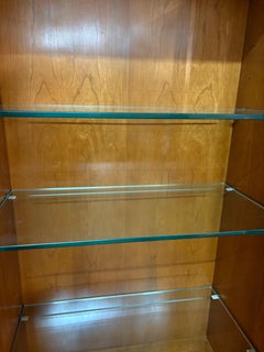 Vintage Baker furniture empire inspired mahogany and walnut cabinet