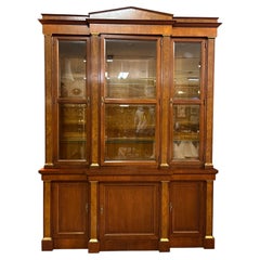 Vintage Baker furniture empire inspired mahogany and walnut cabinet