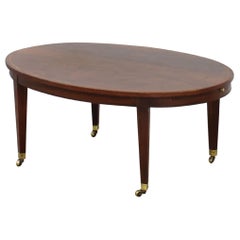 Vintage Baker Furniture Extendable Oval Neoclassical Coffee Table