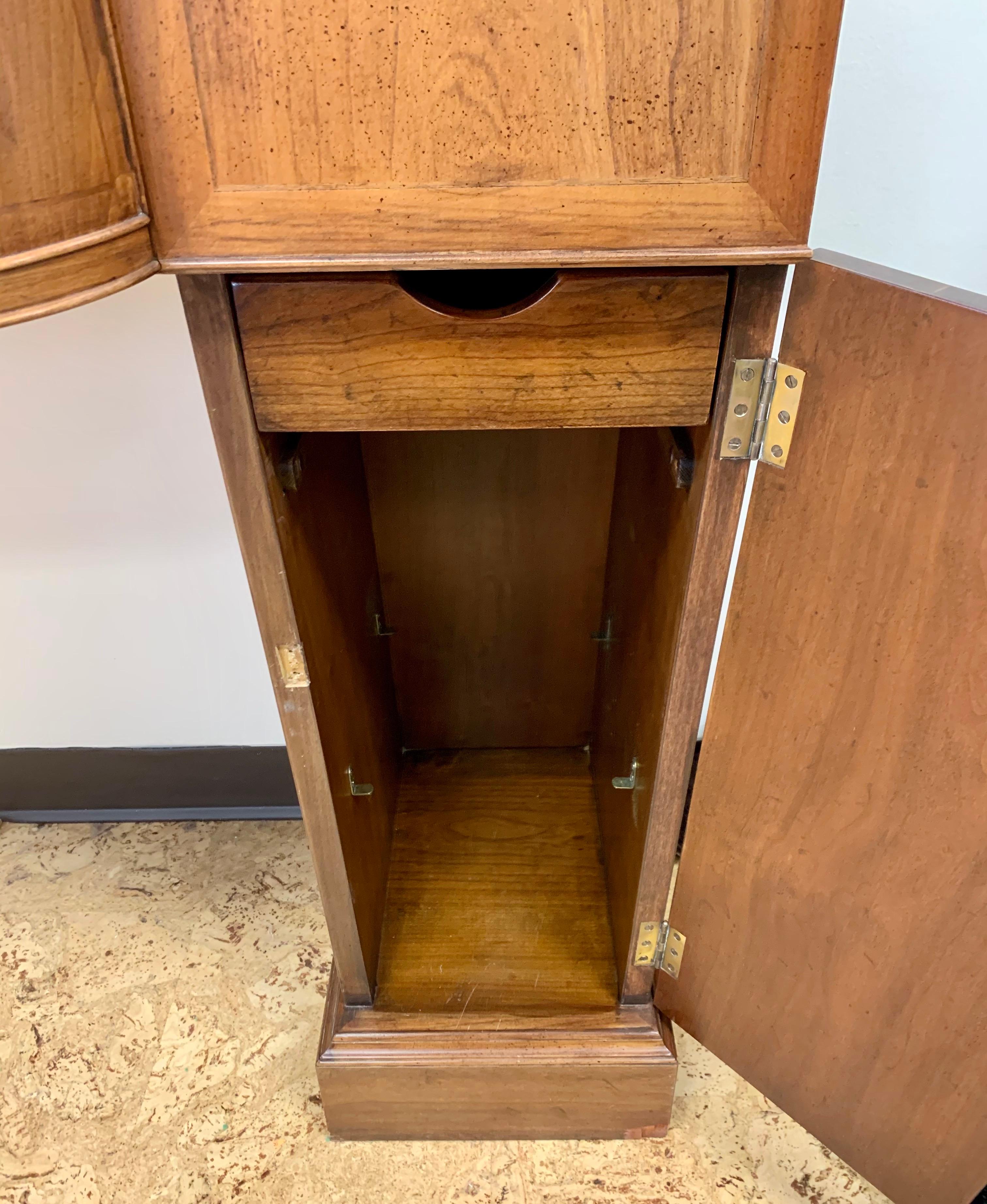 Brass Vintage Baker Furniture Mahogany Credenza Sideboard Buffet