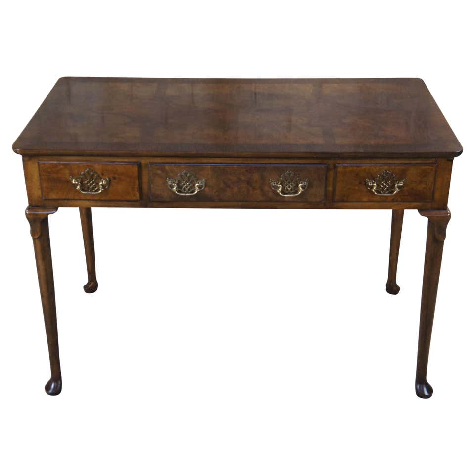 Italian Walnut Library Writing Desk For Sale at 1stDibs