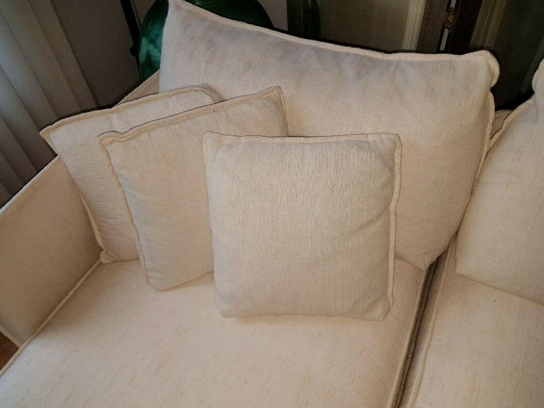 Vintage Baker Furniture Sectional Sofa with Ottoman, FourSeat, Down