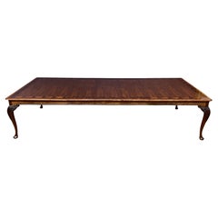 Mesa de comedor/banquete Vintage Baker Furniture Stately Homes Nogal