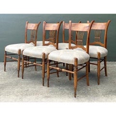 Vintage Baker Harvest Dining Chairs - Set of 6
