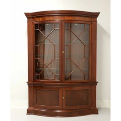 BAKER Historic Charleston Mahogany Bowfront China Display Cabinet