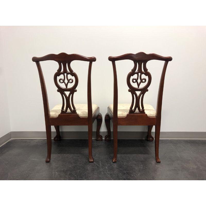 20th Century BAKER Mahogany Chippendale Ball in Claw Dining Side Chairs - Pair B