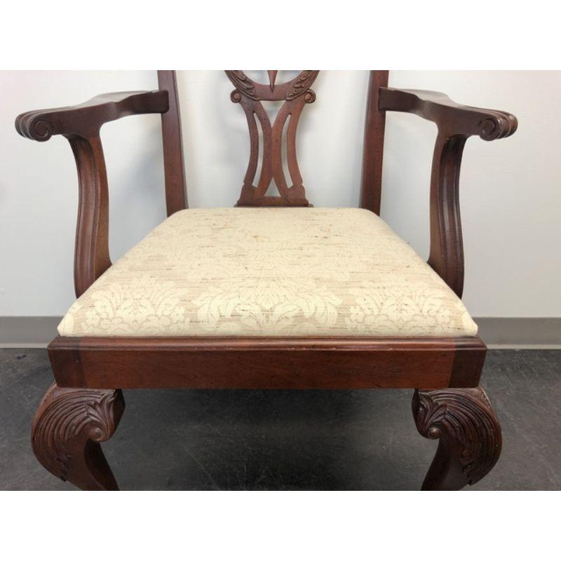 BAKER Mahogany Chippendale Ball in Claw Dining Armchairs - Pair 4
