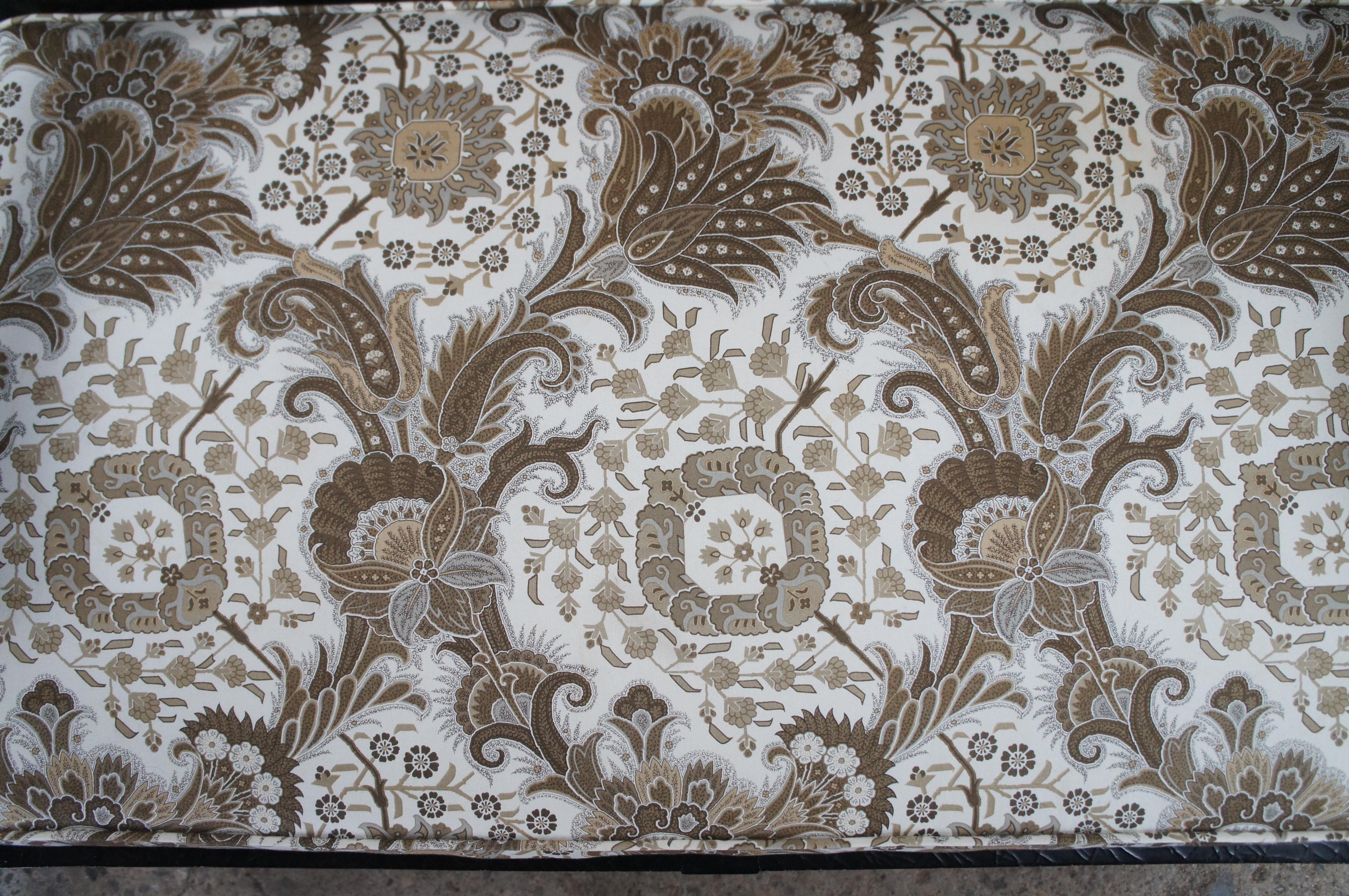 Vintage Baker Milling Road Chinoiserie lackiert & Caned Settee Loveseat Bench im Angebot 2
