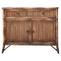 Vintage Baker Milling Road Pencil Reed Sideboard