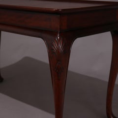 Vintage Baker School Carved Mahogany Low Sofa or Cocktail Table, 20th Century