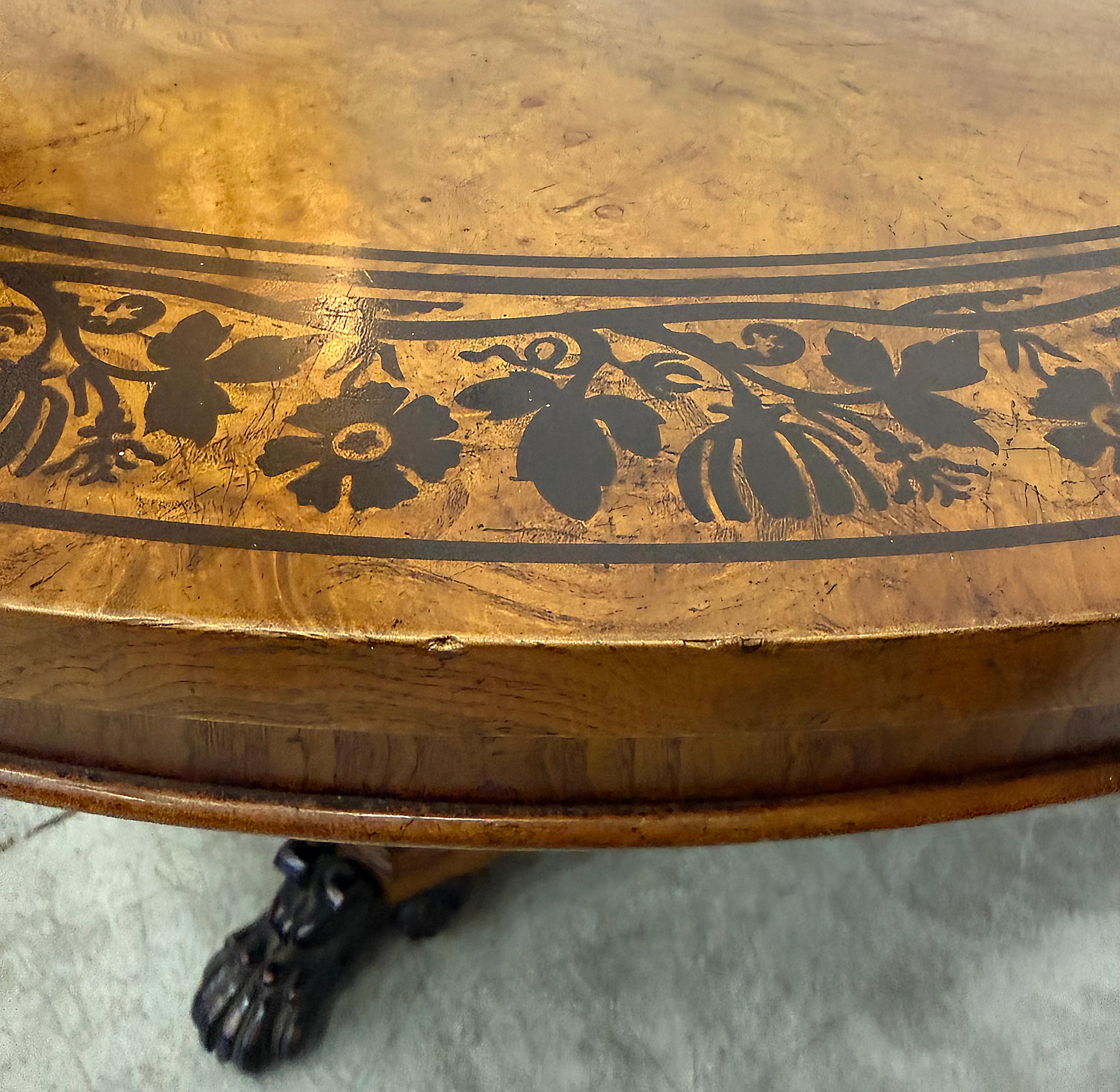Regency Vintage Baker Stately Home Collection Gueridon Table For Sale
