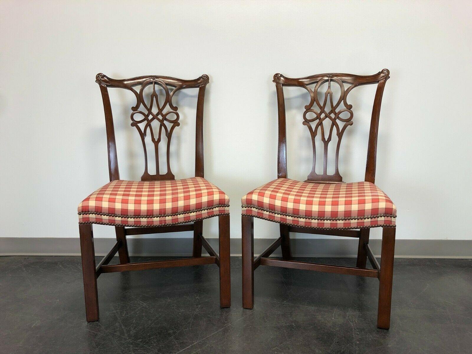 BAKER Stately Homes George III Dining Side Chairs - Pair 5