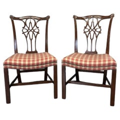 BAKER Stately Homes George III Dining Side Chairs, Pair