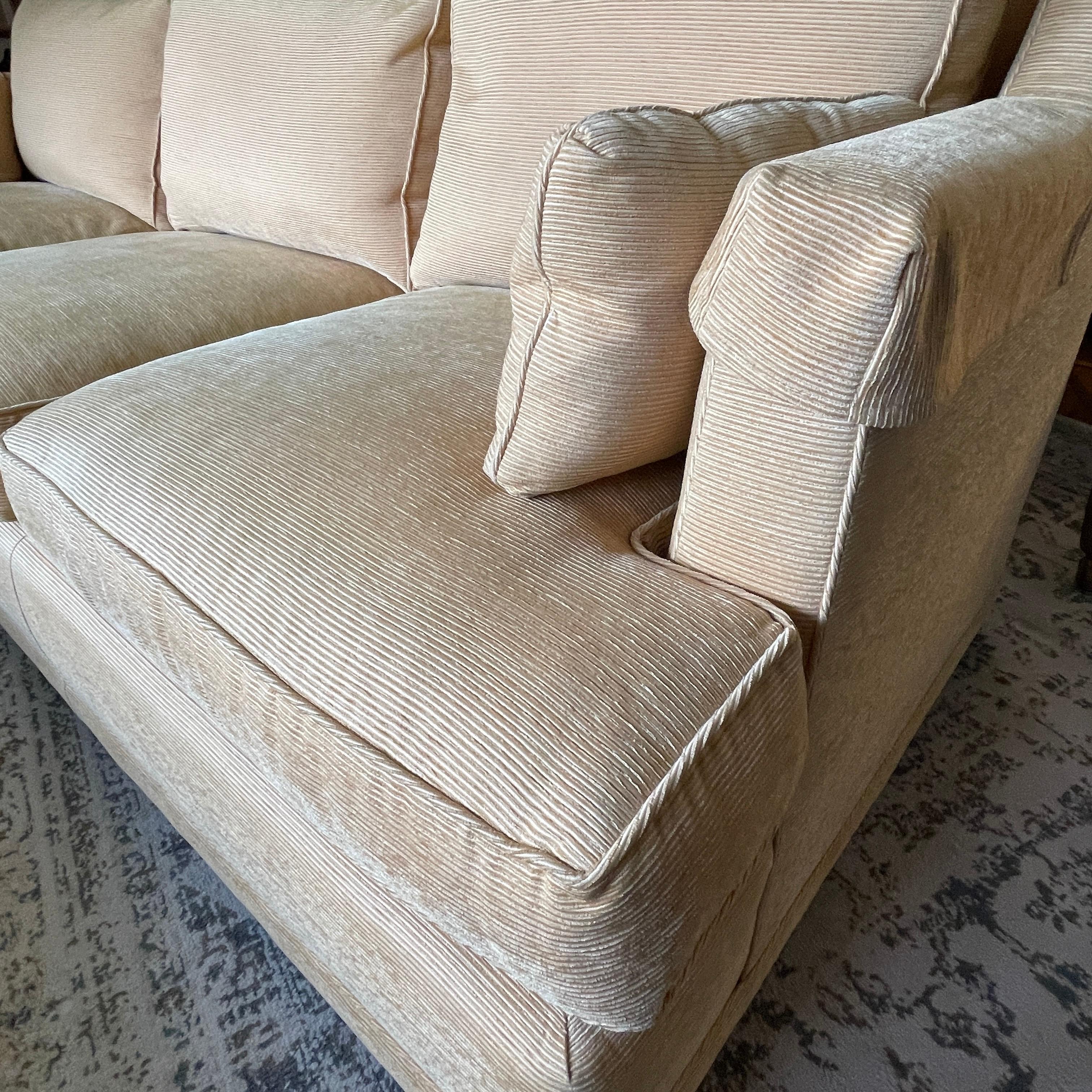 Vintage Baker Three Seat Sofa In Good Condition In Haddonfield, NJ