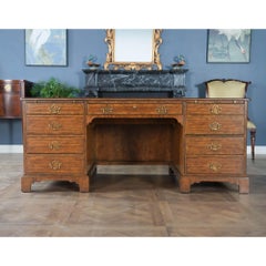 Vintage Baker Walnut Executive Desk