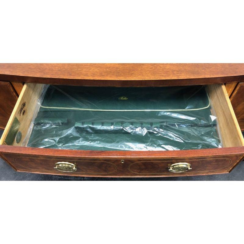 BAKER Williamsburg 8930 Mahogany Hepplewhite Classical Inlay Sideboard  6