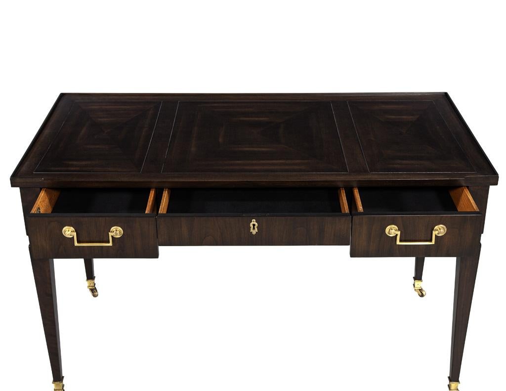 Regency Vintage Baker Writing Desk For Sale