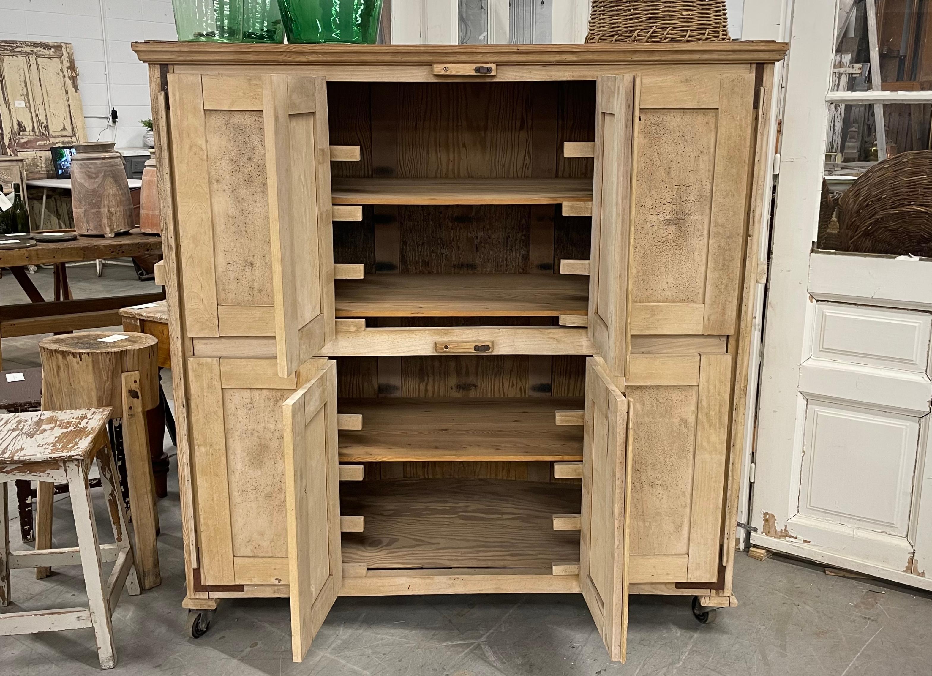 French Vintage Baker's Proofing Cupboard For Sale