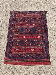 Vintage Bakhtiari Bag for Camel in natural dyed wool, West Asia 1940s