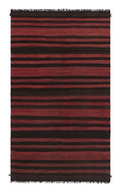 Vintage Bakhtiari Persisch Kili mit  Rot und Schwarz gestreift - Rug & Kilim
