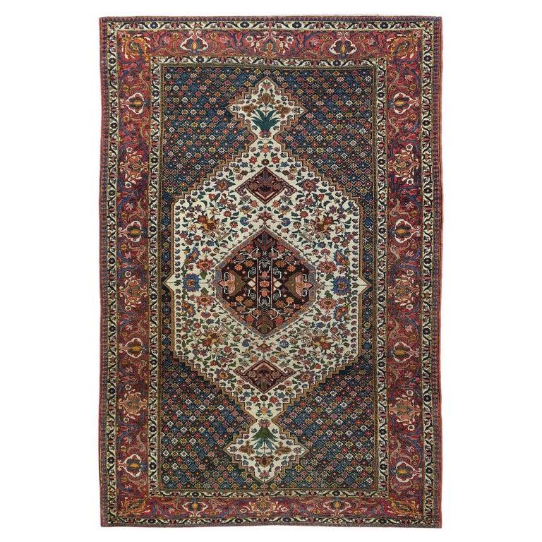 Bakhtiari Rug, 1950, offered by Victor Gallery