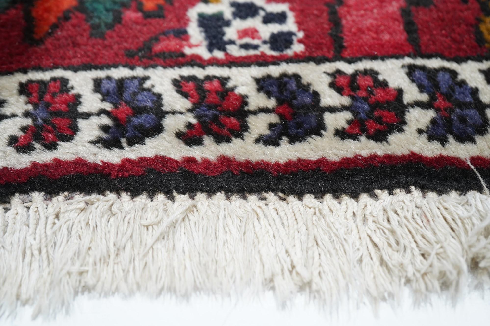 Wool Vintage Bakhtiari Rug 6'10'' x 10'2'' For Sale