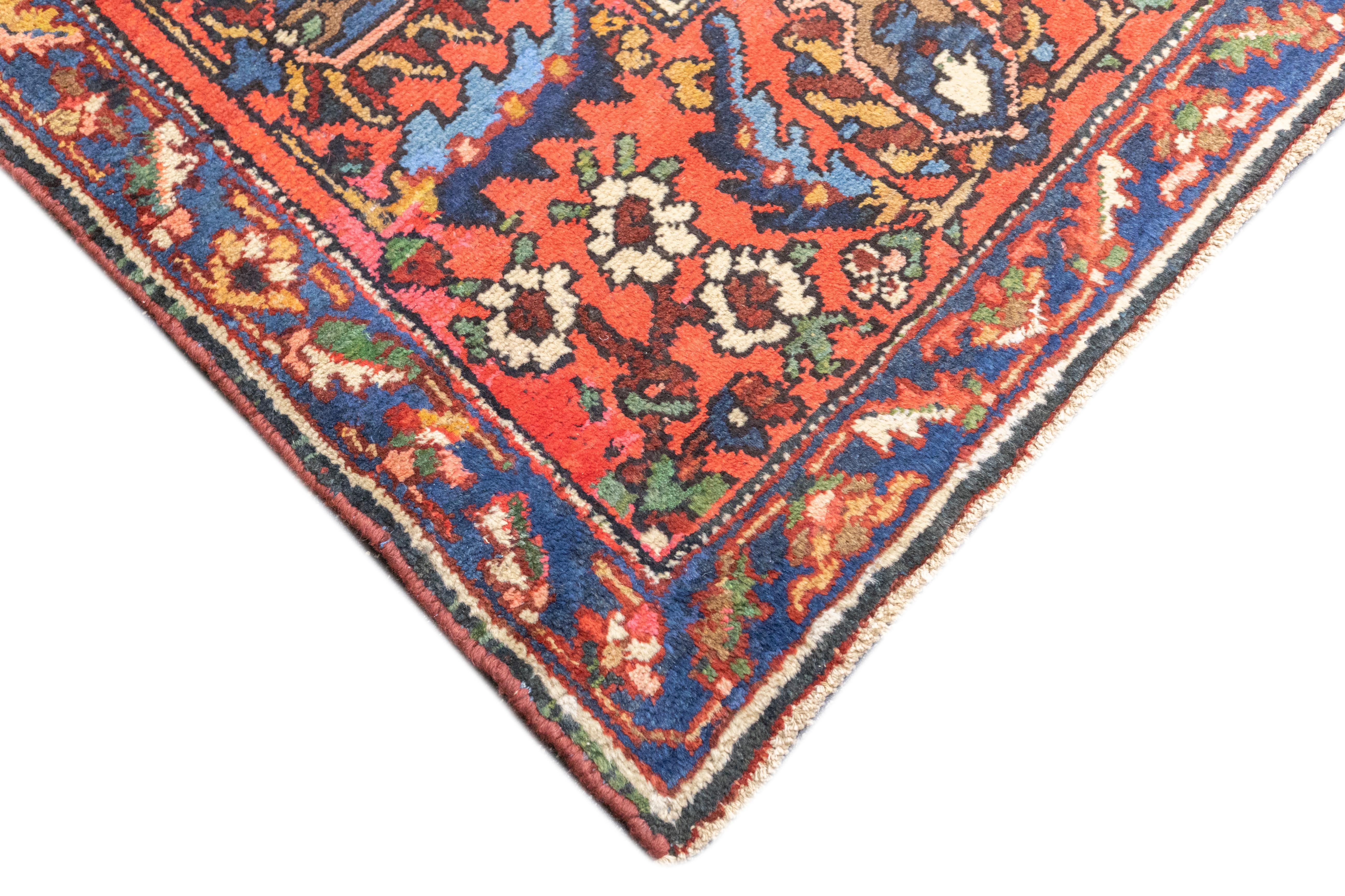 Persian Vintage Bakhtiari Rug 9'11'' x 10'6'' For Sale
