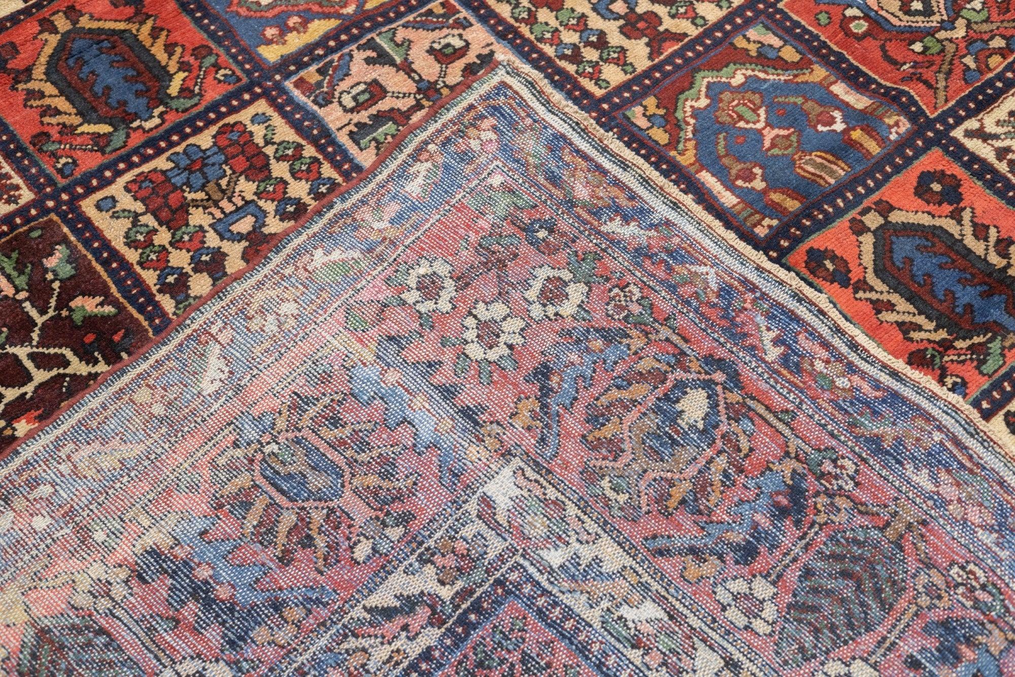 Vintage Bakhtiari Rug 9'11'' x 10'6'' For Sale 3