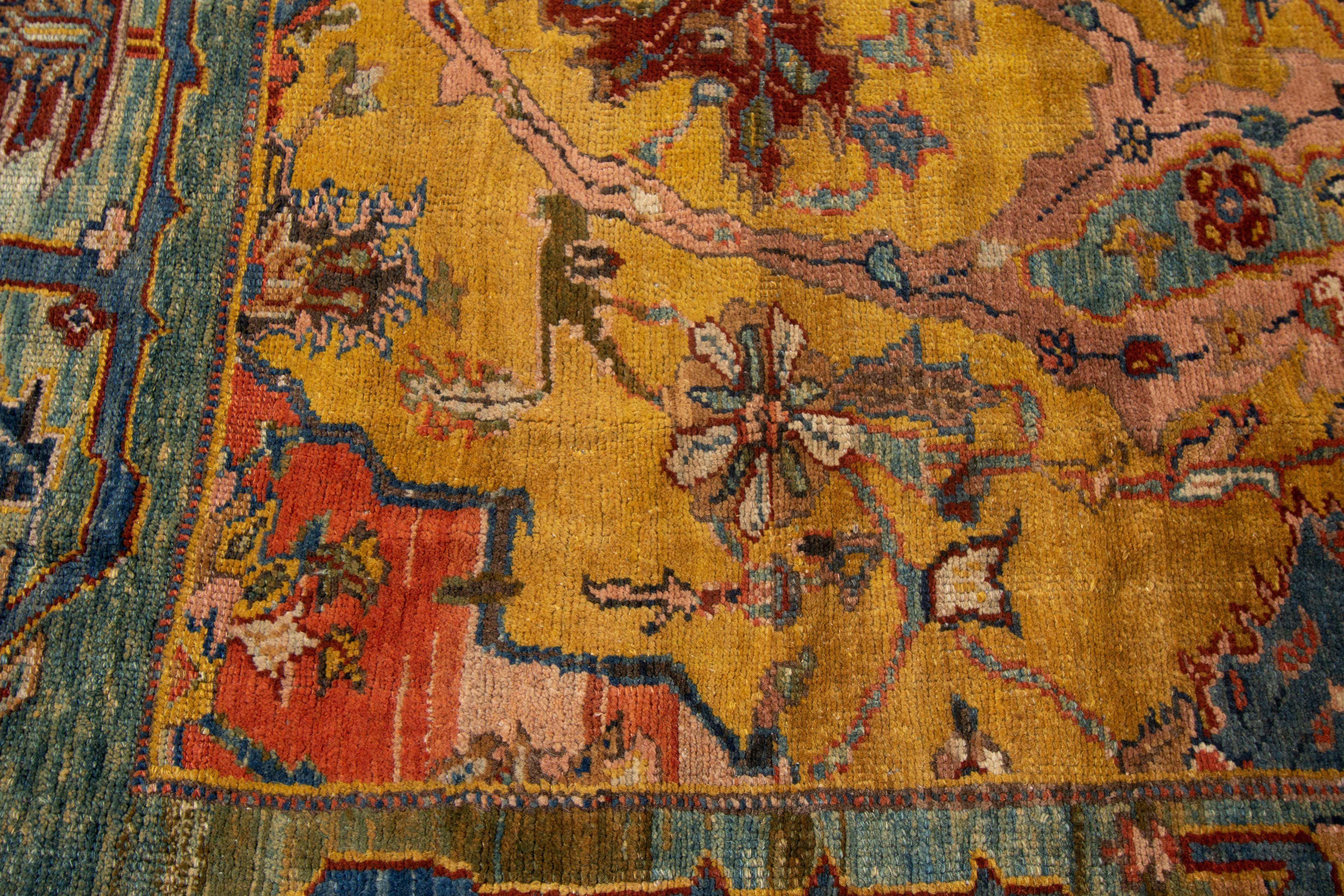 Vintage Bakshaish Tribal Wool Rug 4