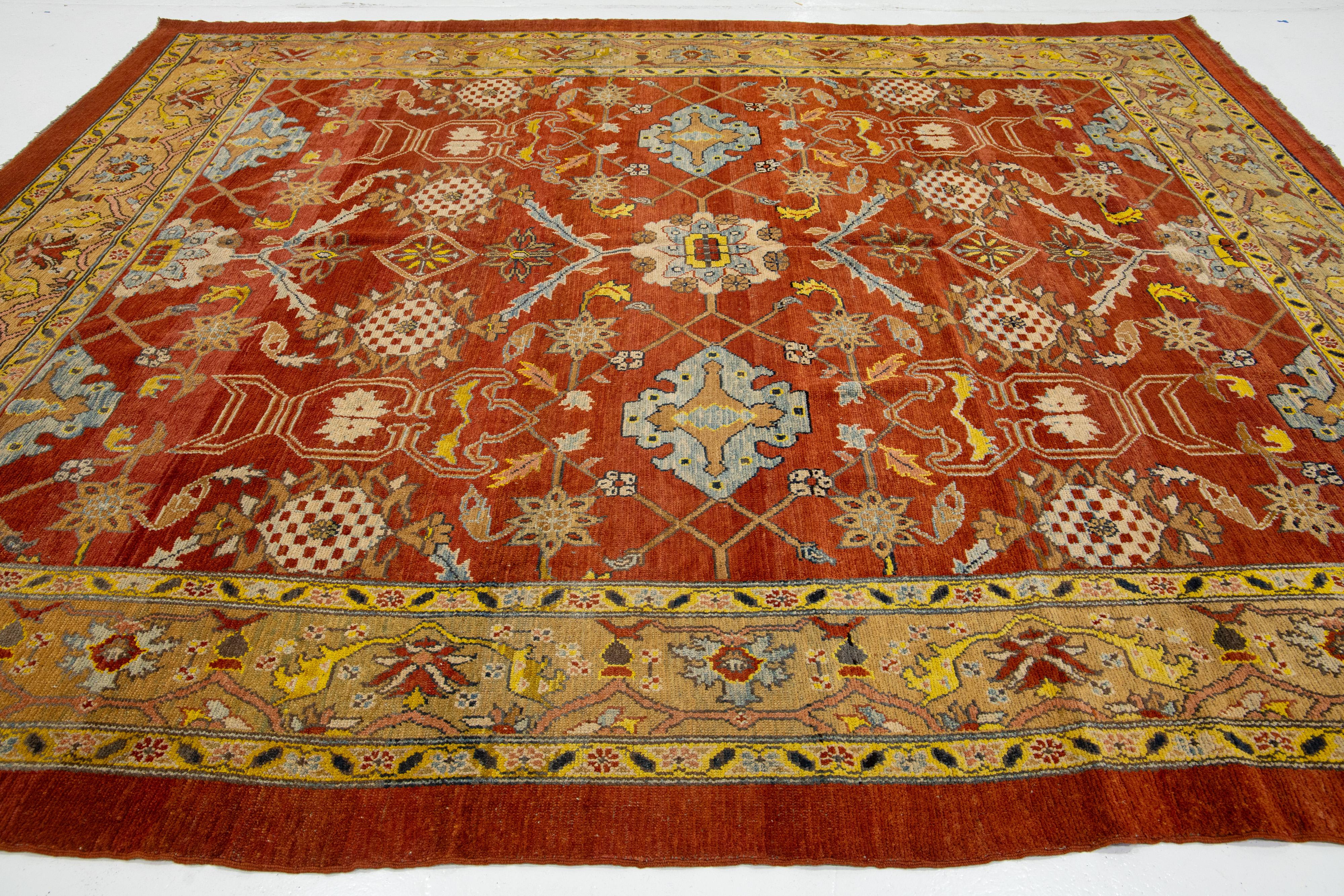 Vintage Bakshaish Tribal Red Wool Rug en vente 4