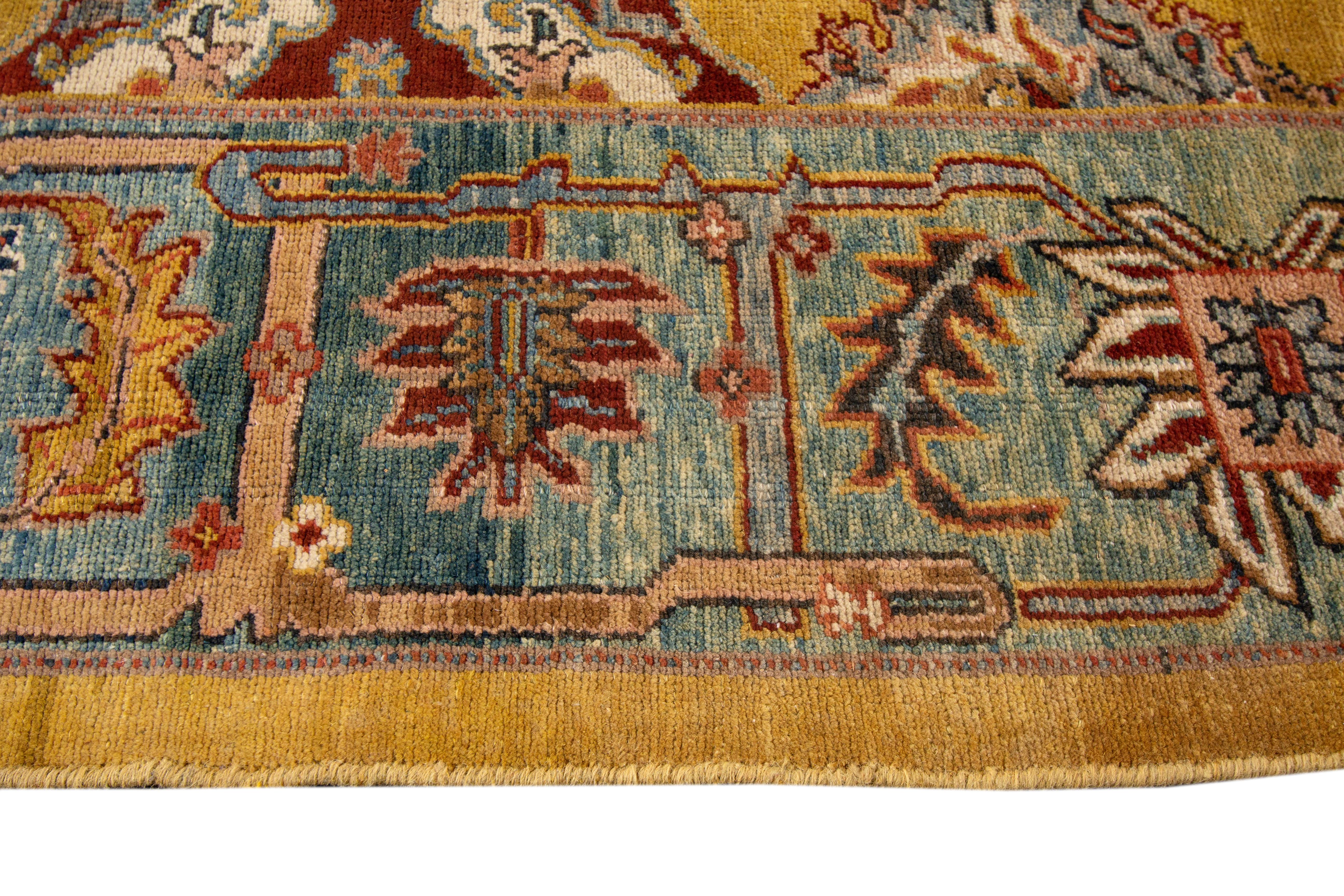 Vintage Bakshaish Tribal Wool Rug In Good Condition In Norwalk, CT