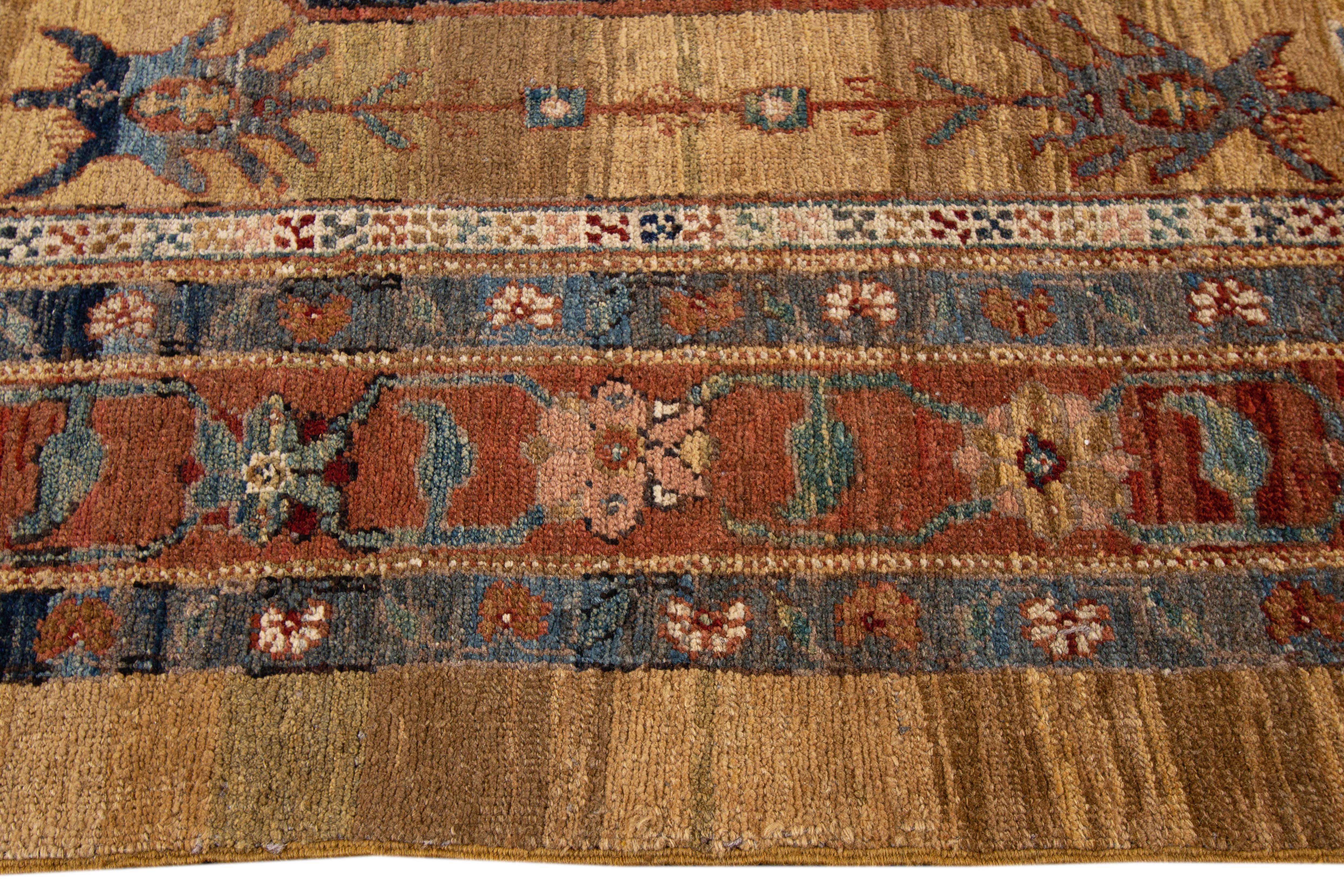 Vintage Bakshaish Tribal Wool Rug In Good Condition For Sale In Norwalk, CT