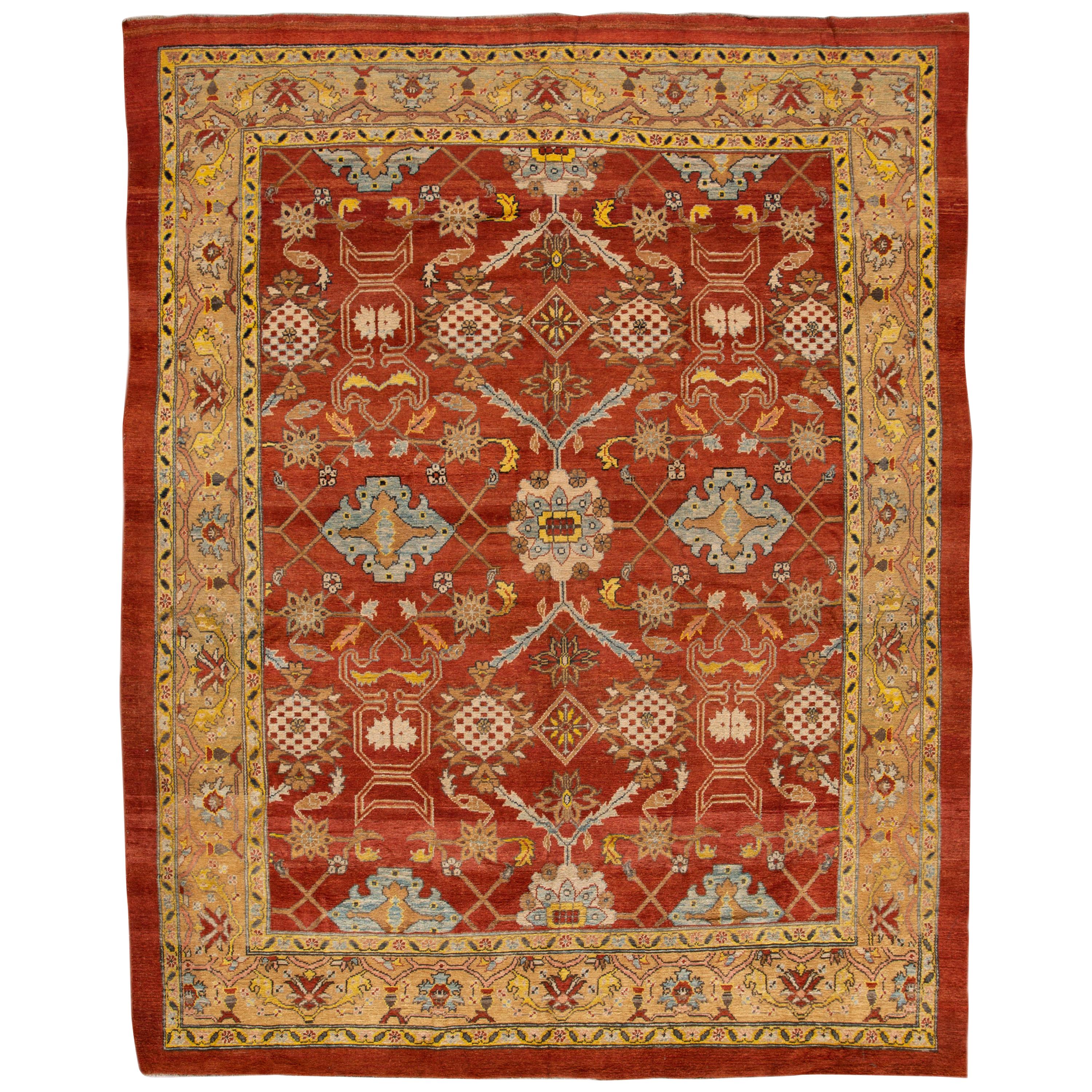 Vintage Bakshaish Tribal Wool Rug For Sale