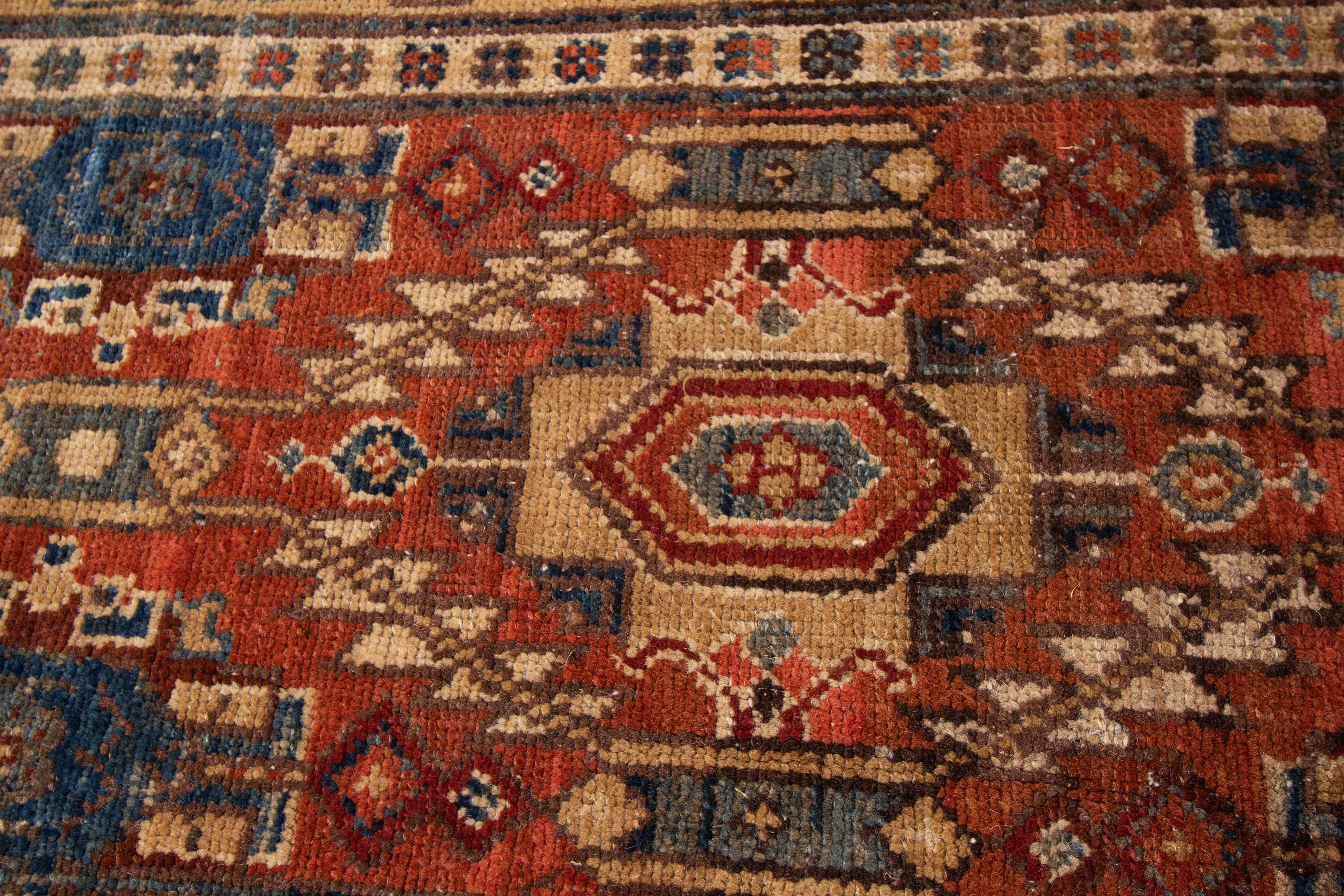 Vintage Bakshaish Tribal Wool Runner For Sale 1