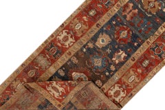 Vintage Blue Bakshaish Tribal Wool Runner Rug