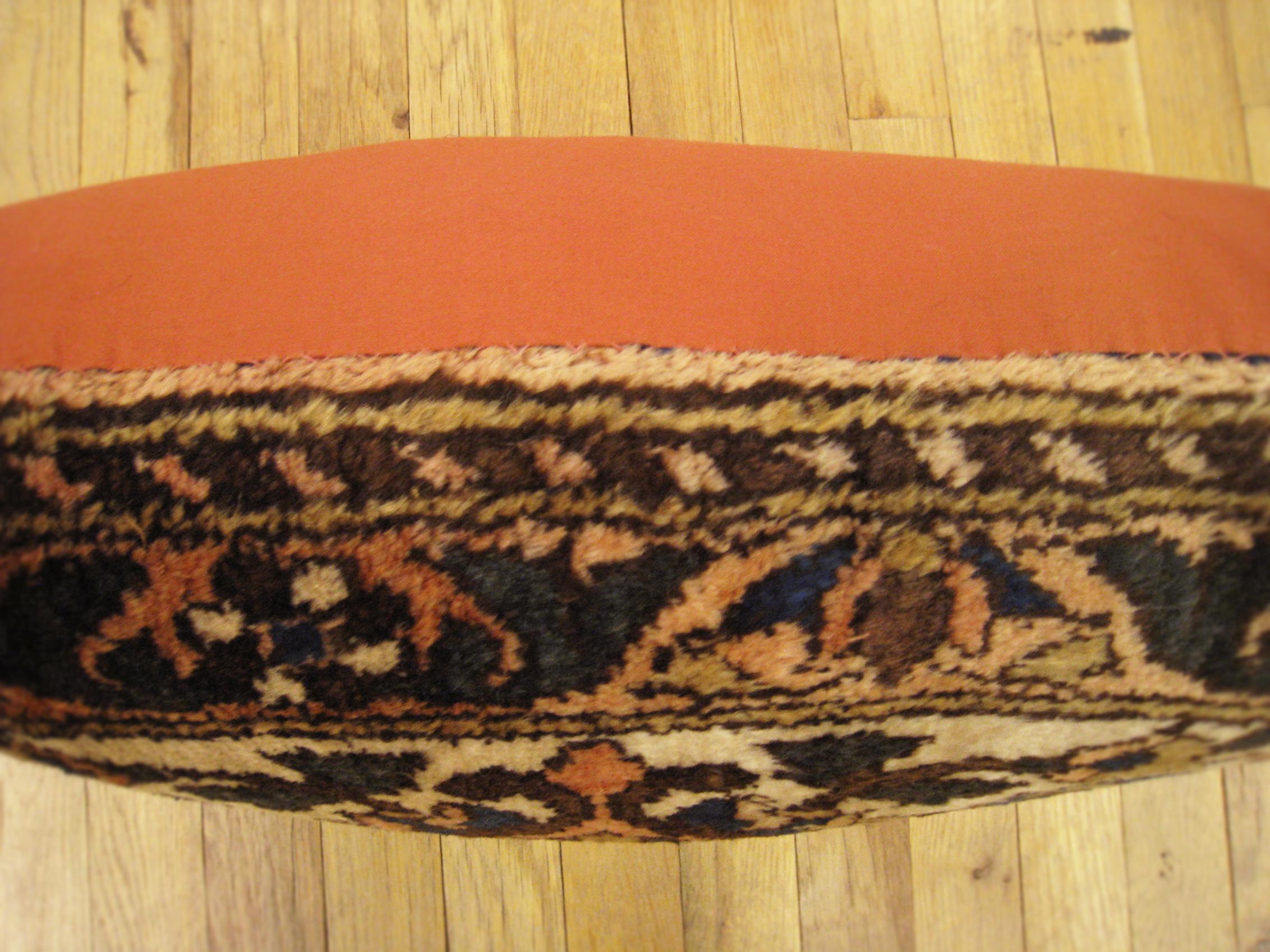 20th Century Vintage Persian Baktiari Decorative Oriental Rug Pillow For Sale