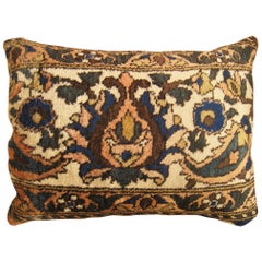 Vintage Persian Baktiari Decorative Oriental Rug Pillow