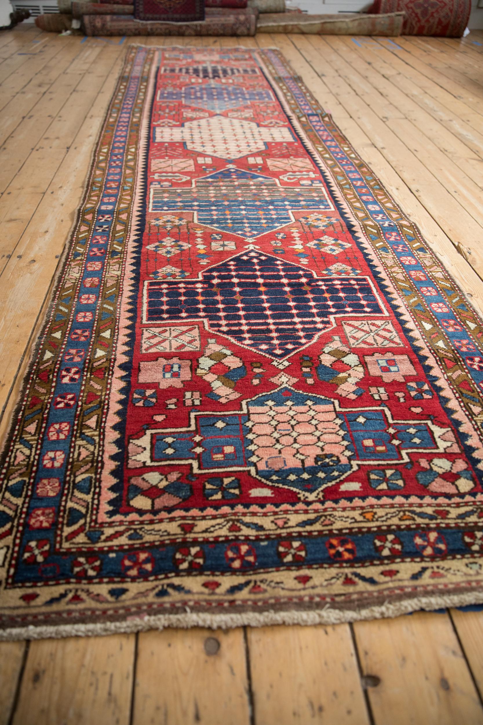 Persian Vintage Baktiari Rug Runner For Sale