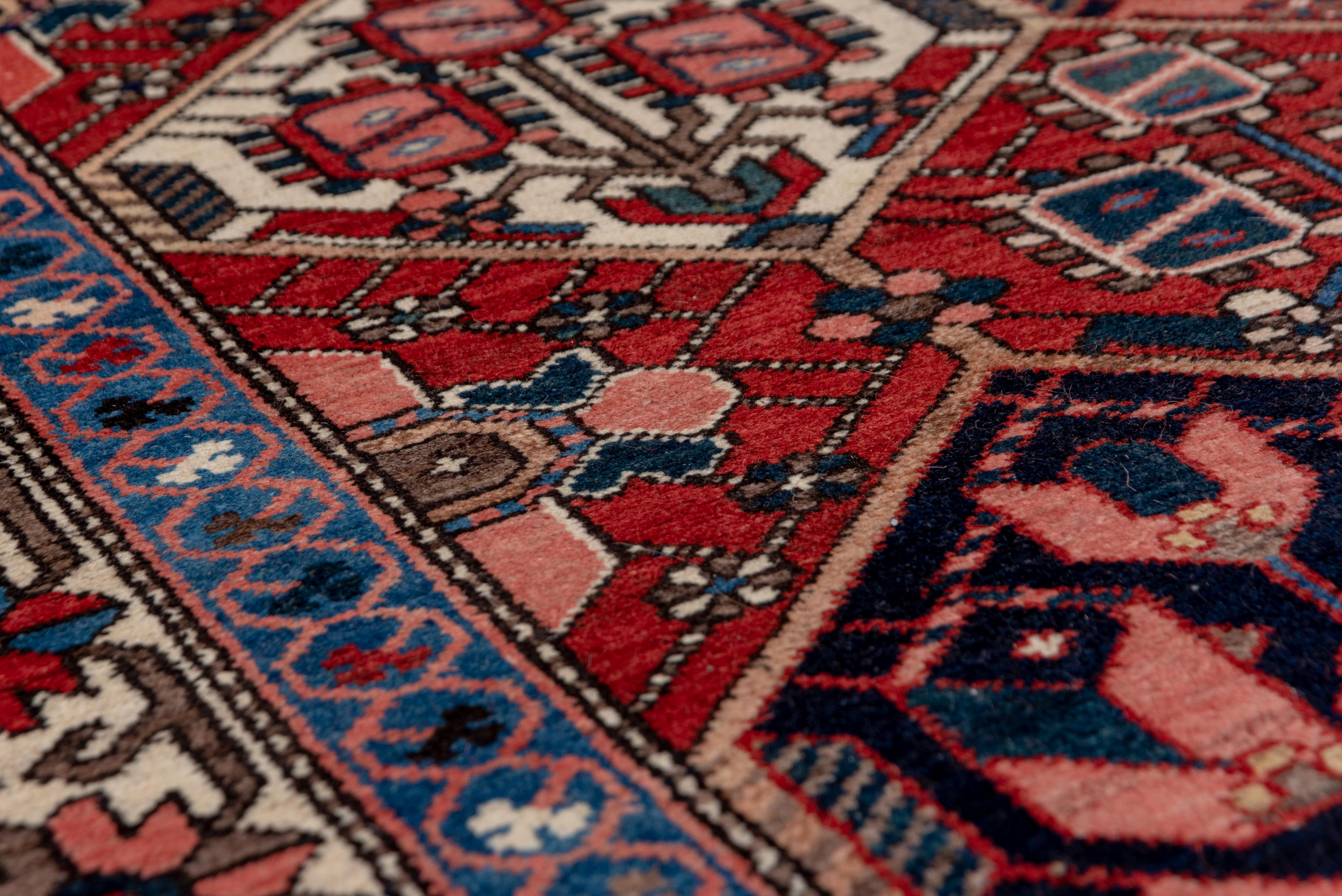 Vintage Baktiary Rug Garden Panel Design In Good Condition For Sale In New York, NY
