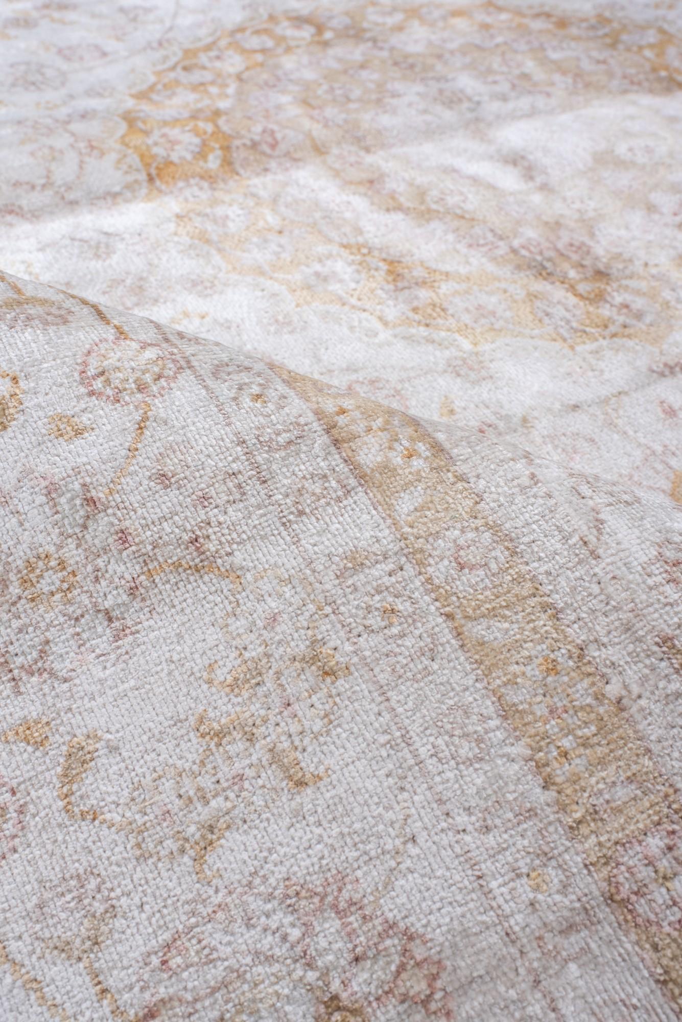 Wool Vintage Baktiary with Soft Tones and Floral Border For Sale