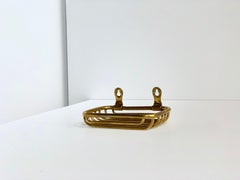 Vintage Baldwin Portuguese Brass Wall-Mounted Deco Soap Dish