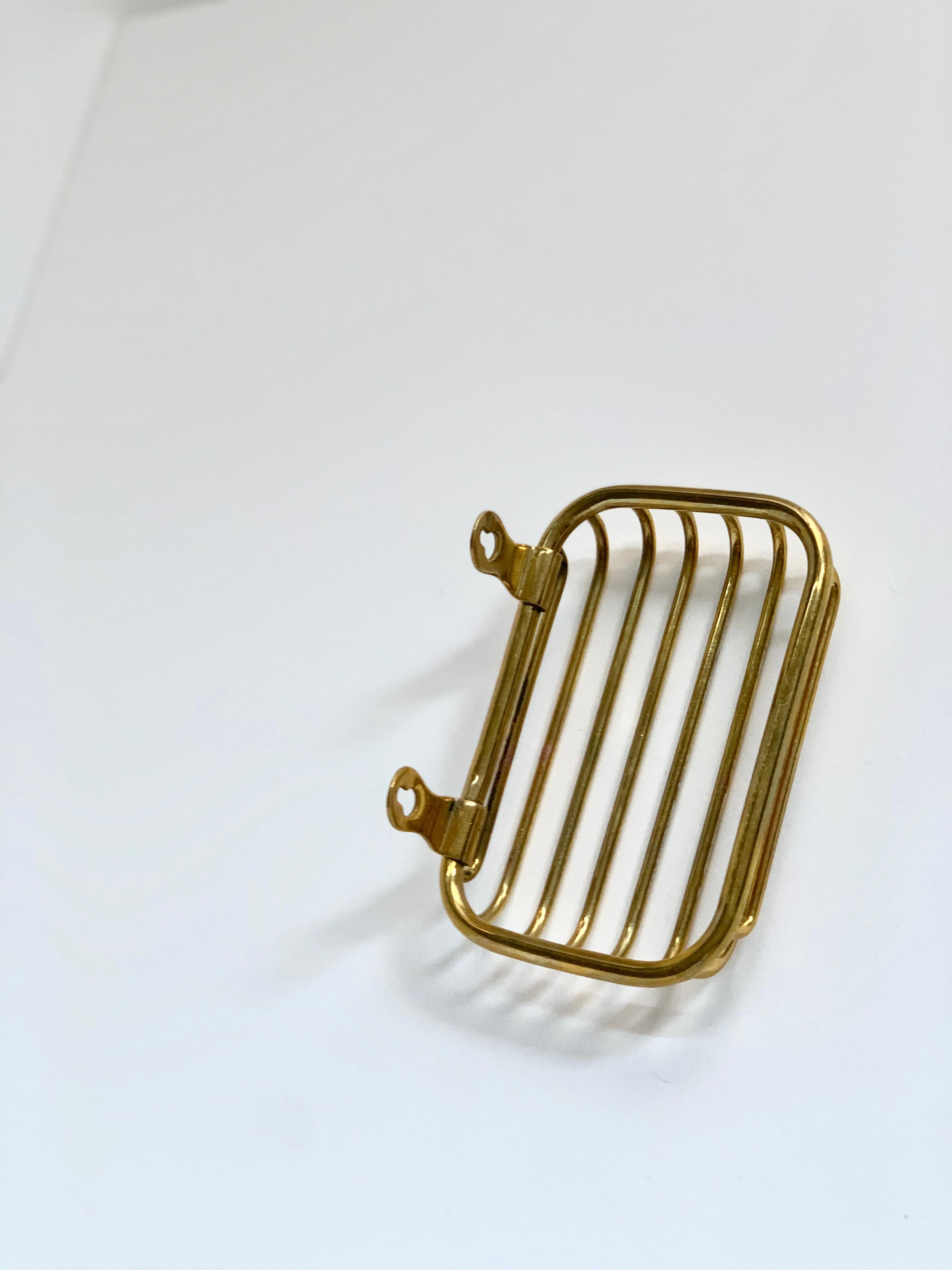 brass wall mounted soap dish