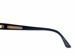 Vintage Balenciaga 2053 Black & Gold Accents 1980's Sunglasses Made in France
