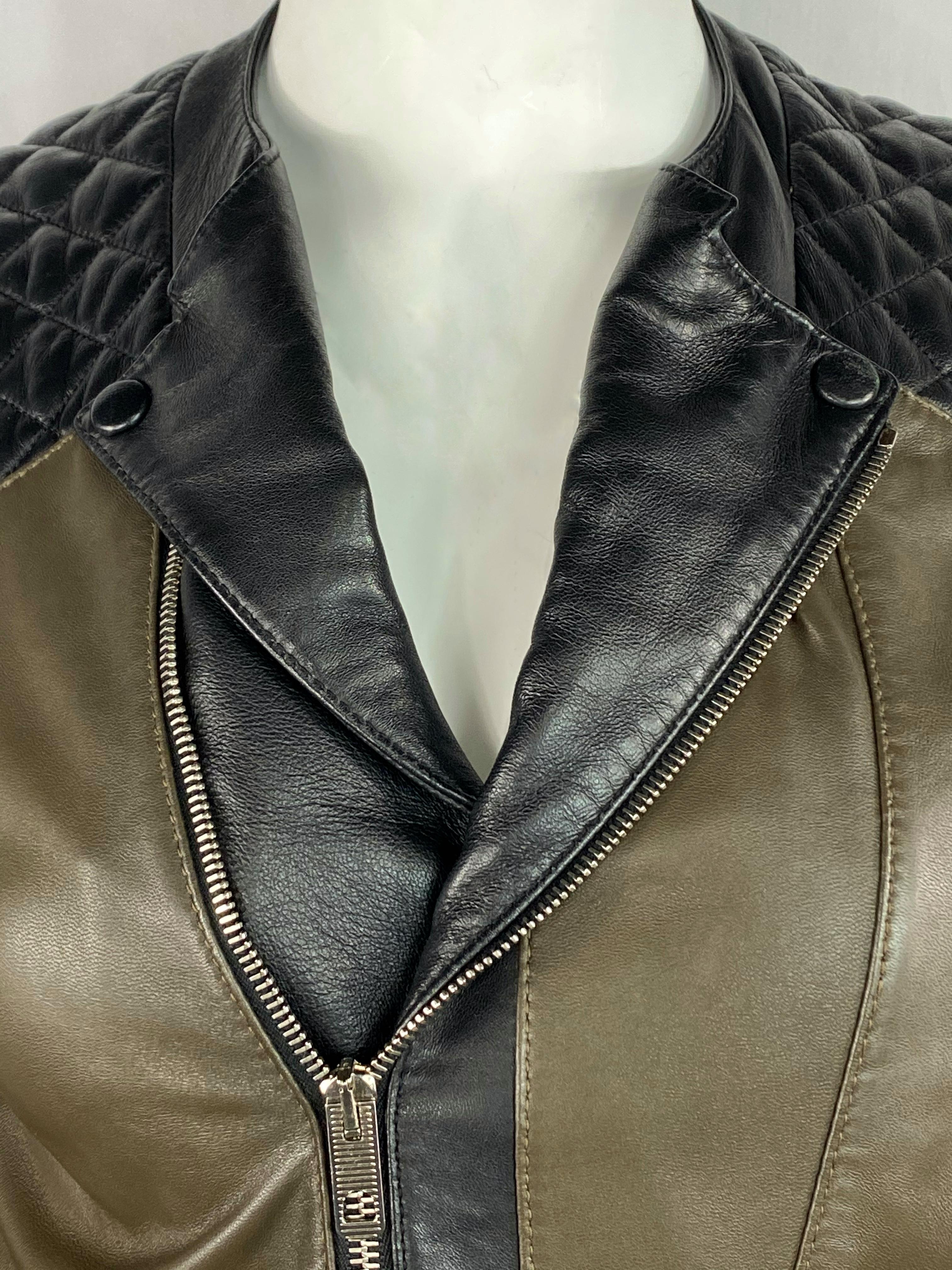 balenciaga moto leather jacket
