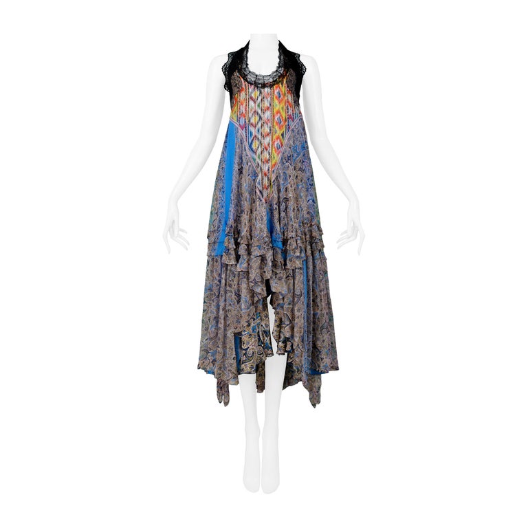 Vintage Balenciaga By Nicolas Ghesquiere Boho Party Dress 2005 For Sale at  1stDibs