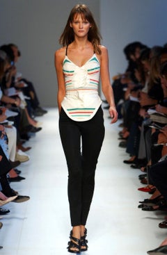 Vintage Balenciaga by Nicolas Ghesquiere Collectors Striped Fencing Top 2003