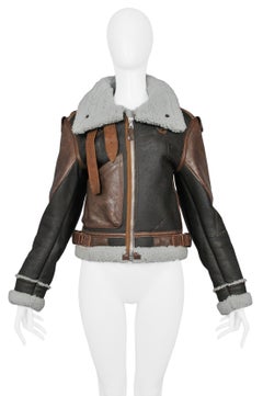 Vintage Balenciaga by Nicolas Ghesquière "Palma" Aviator Shearling Jacket, 2003